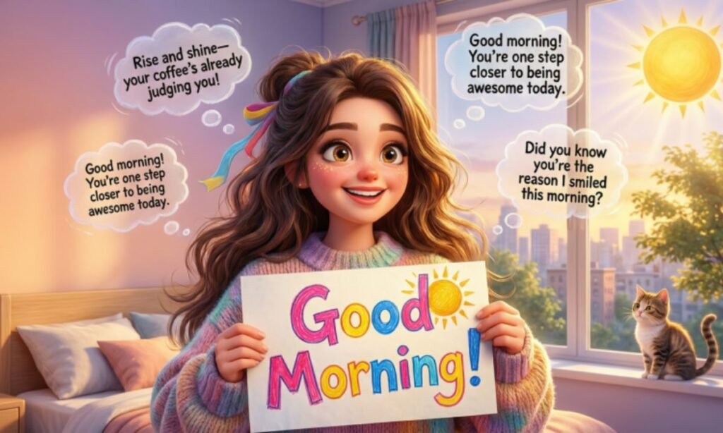 Best Funny Good morning Messages to make Her day
