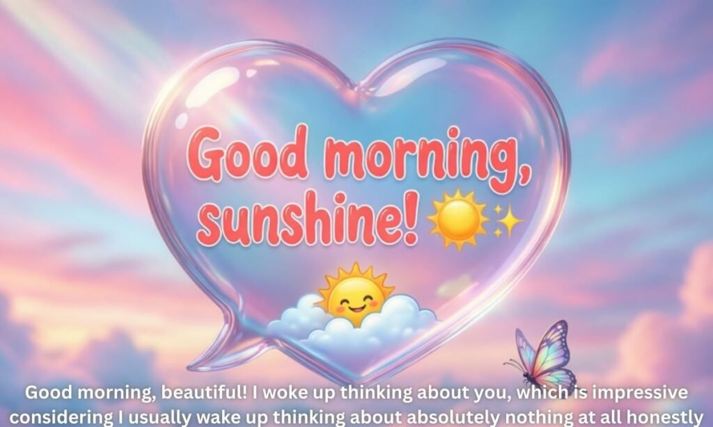 Confident and Flirty Good morning Messages
