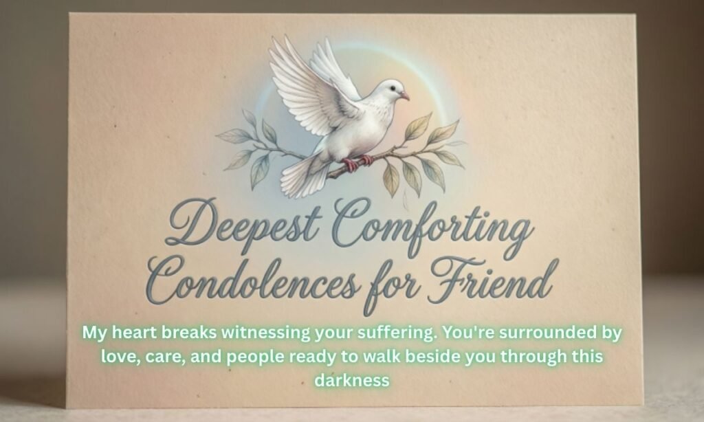 Deepest Comforting Condolences for Friend