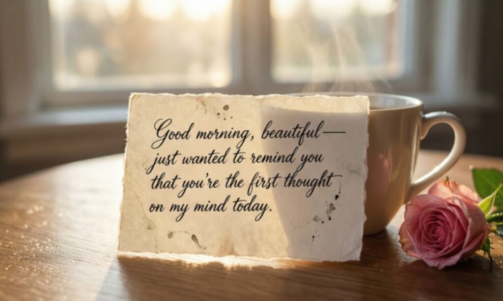Flirty Good morning messages for her
