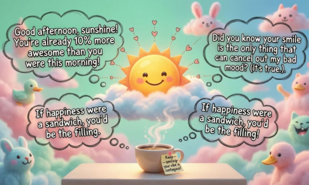 Funny Good Afternoon Messages to Make her smile
