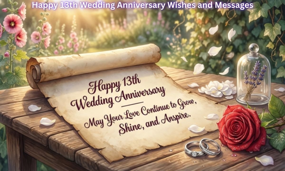 Happy 13th Wedding Anniversary Wishes and Messages