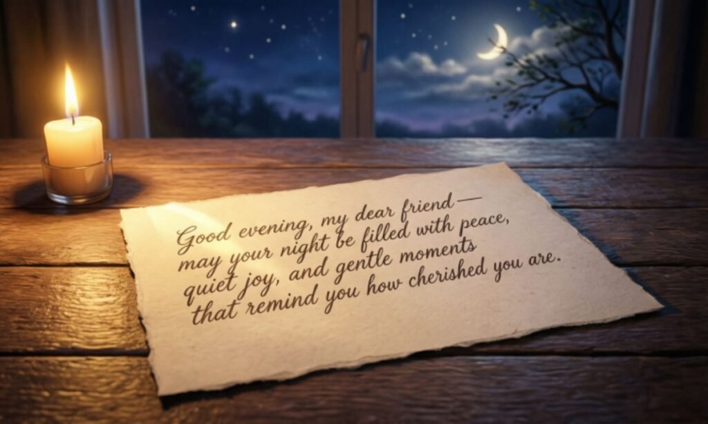 Inspirational Good Evening Messages for Friend
