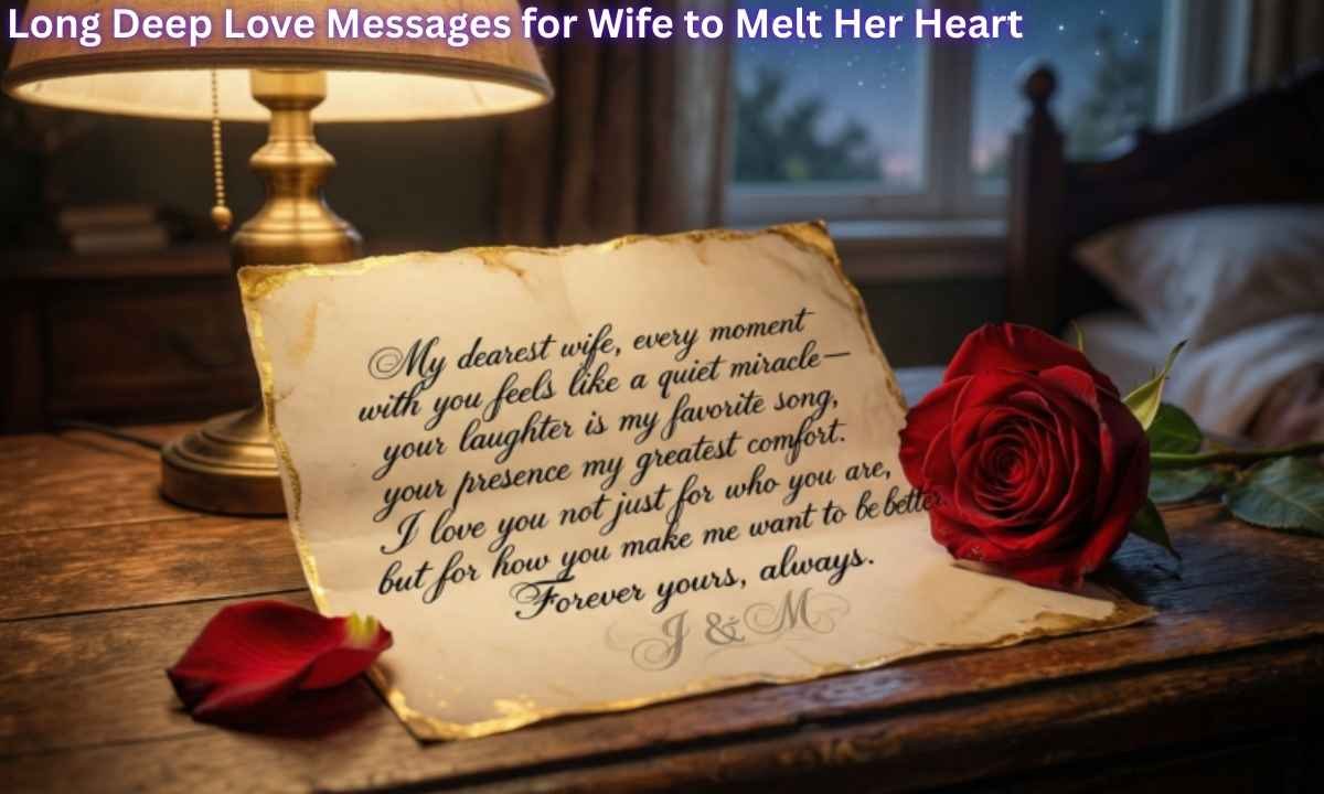 Long Deep Love Messages for Wife to Melt Her Heart