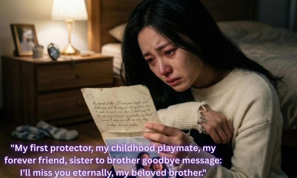 Goodbye Messages from Sister to Brother Who Passed Away