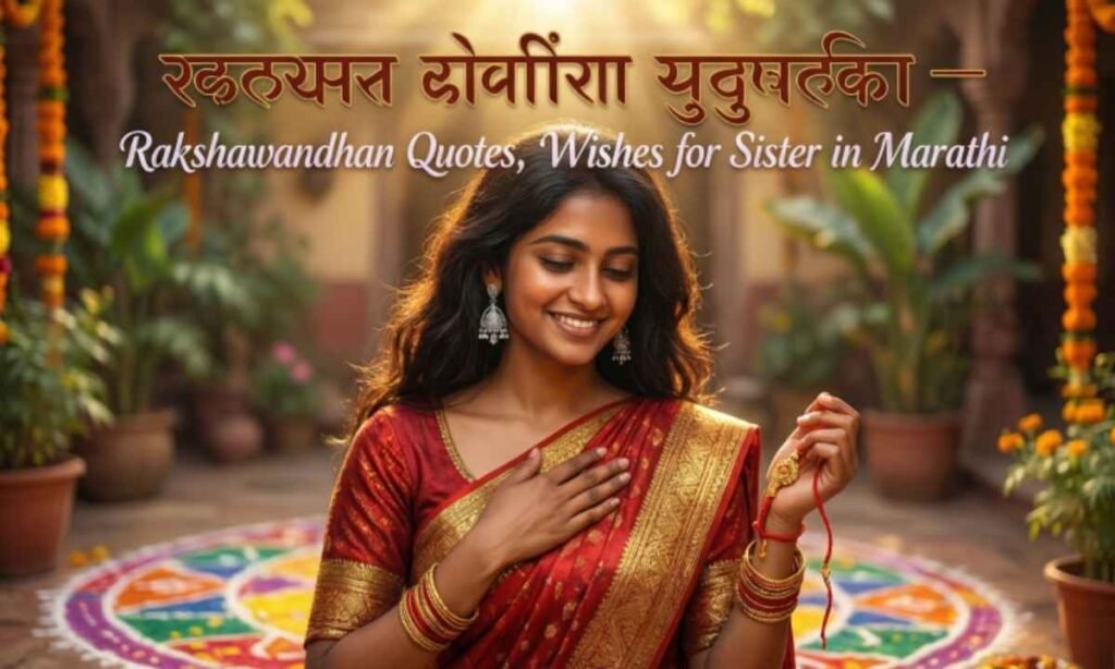 रक्षाबंधन बहिणीला शुभेच्छा – Rakshabandhan Quotes, Wishes for Sister in Marathi