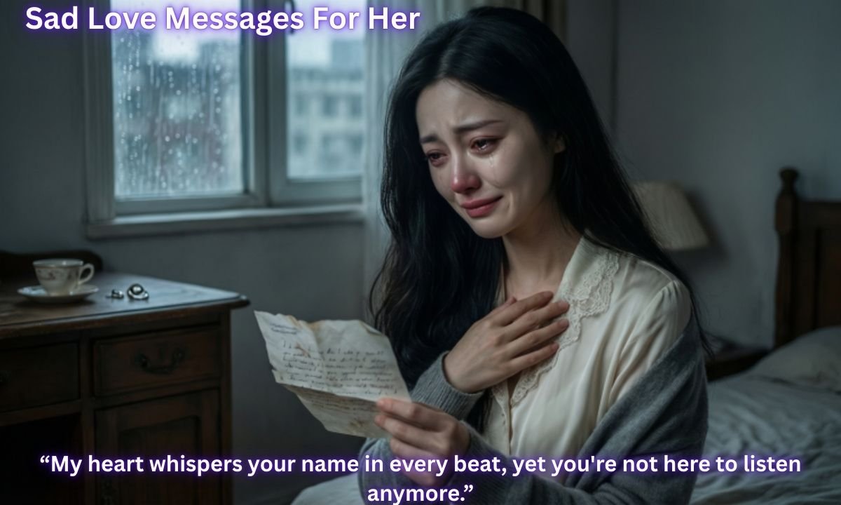 sad love messages for her