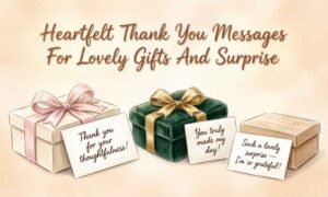 Heartfelt Thank You Messages For Lovely Gifts And Surprise Image