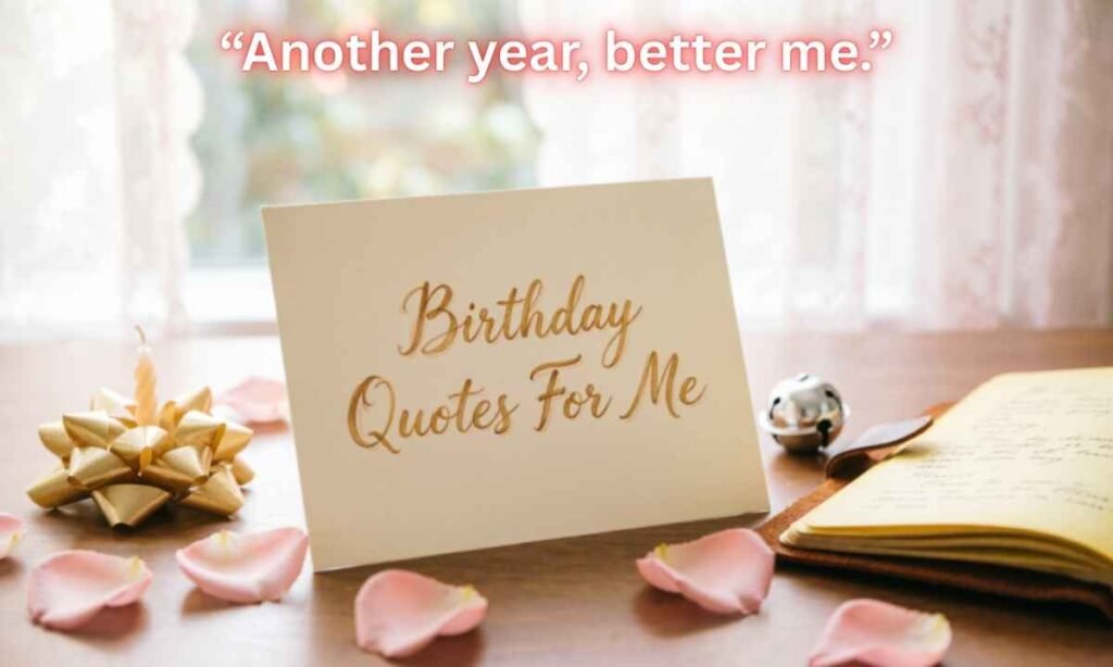 Short Birthday Quotes For Me Image:
"Another year, better me."