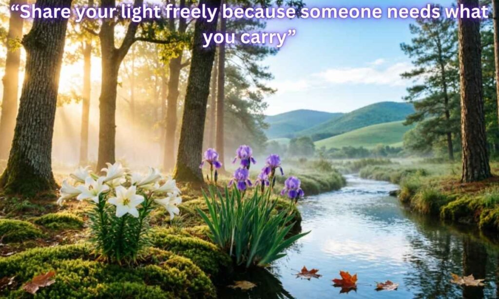 African American Spiritual Friday Blessings Image:
Share your light freely because someone needs what you carry.