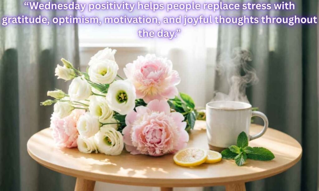 Beautiful Wednesday Blessings to Brighten Your Day Image:
Wednesday positivity helps people replace stress with gratitude, optimism, motivation, and joyful thoughts throughout the day.