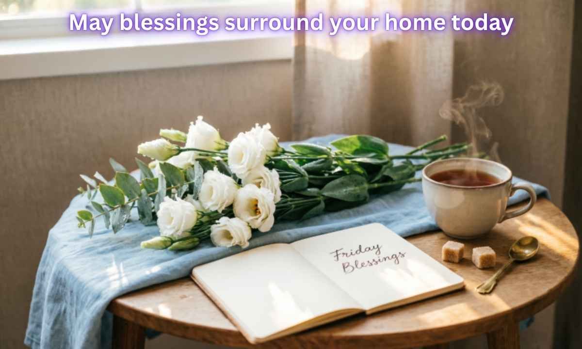 Friday Blessings Image: May blessings surround your home today.